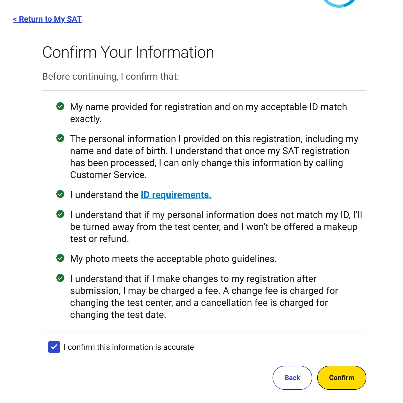 SAT register